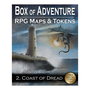 Loke Box of Adventure: Coast of Dread - Kit de Mapas y Fichas para RPG de Fantasía, Compatible con D&D y Pathfinder, Incluye Contenido Digital, Edad 14+, Inglés