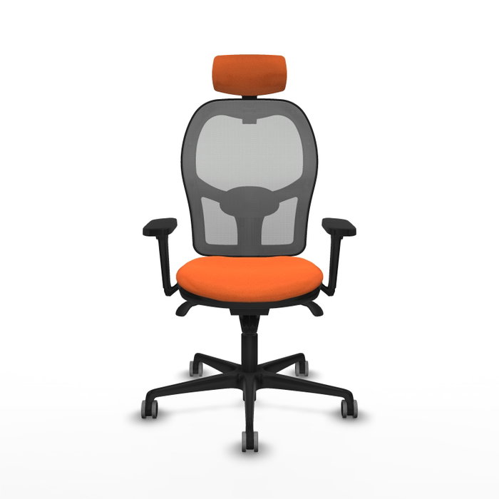 PIQUERAS Y CRESPO Silla de oficina Jorquera Naranja y Gris