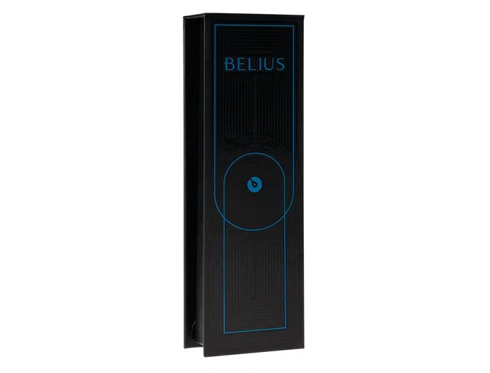 Belius Roller Turbo Aluminio Azul/Negro, Tinta Negra 0.7mm, Diseño Inspirado en Carreras con Caja Magnética