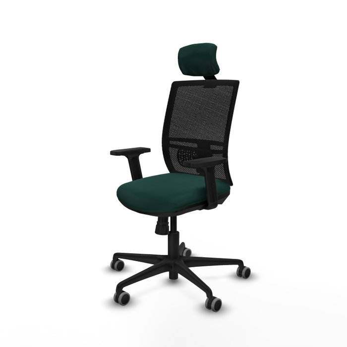 PIQUERAS Y CRESPO Silla de oficina Yunquera Verde botella con mecanismo Sincro PIQUERAS Y CRESPO Silla de oficina Yunquera Verde botella con mecanismo Sincro