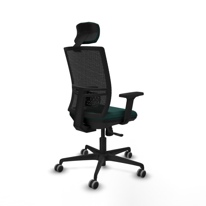 PIQUERAS Y CRESPO Silla de oficina Yunquera Verde botella con mecanismo Sincro PIQUERAS Y CRESPO Silla de oficina Yunquera Verde botella con mecanismo Sincro