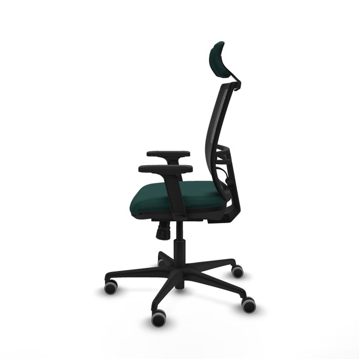 PIQUERAS Y CRESPO Silla de oficina Yunquera Verde botella con mecanismo Sincro PIQUERAS Y CRESPO Silla de oficina Yunquera Verde botella con mecanismo Sincro