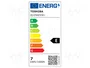 TOSHIBA LED LIGHTING Lámpara LED E27 7W 806lm Blanco Caliente