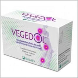 VEGEMEDICA Vegedol 60 Cap. con Harpagofito y Cúrcuma para Articulaciones Saludables