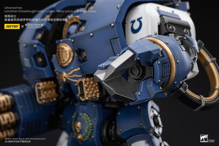 Joy Toy (CN) Warhammer The Horus Heresy Ultramarines Leviathan Dreadnought con Cyclonic Melta Lance y Siege Claws