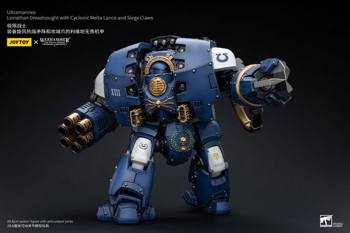 Joy Toy (CN) Warhammer The Horus Heresy Ultramarines Leviathan Dreadnought con Cyclonic Melta Lance y Siege Claws