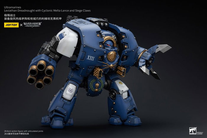 Joy Toy (CN) Warhammer The Horus Heresy Ultramarines Leviathan Dreadnought con Cyclonic Melta Lance y Siege Claws