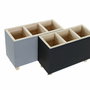 DKD Home Decor Organizador de Madera 18x7,5x12, Surtido de 2 unidades