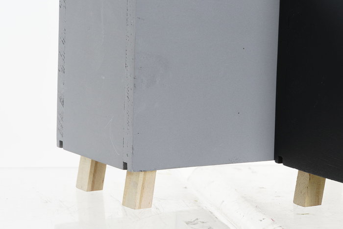 DKD Home Decor Organizador Gris Negro 7.5 x 12 x 18 cm (2 Unidades) Madera DKD Home Decor Organizador Gris Negro 7.5 x 12 x 18 cm (2 Unidades) Madera