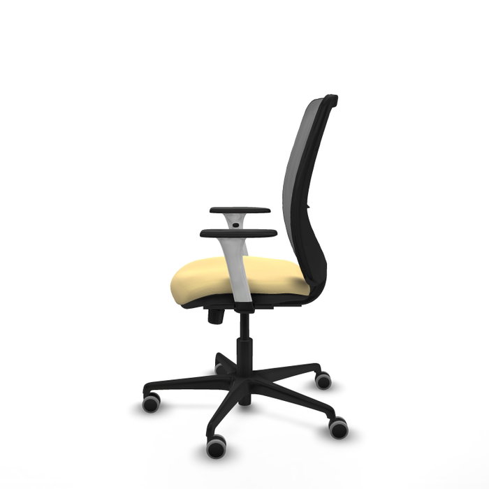PIQUERAS Y CRESPO Silla de oficina Zulema con mecanismo Sincro, Crema y Gris PIQUERAS Y CRESPO Silla de oficina Zulema con mecanismo Sincro, Crema y Gris