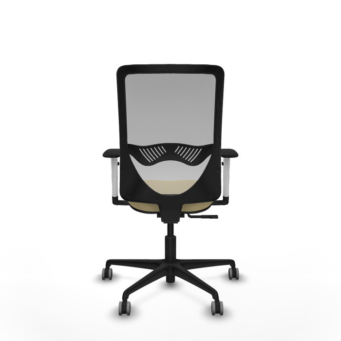 PIQUERAS Y CRESPO Silla de oficina Zulema con mecanismo Sincro, Crema y Gris PIQUERAS Y CRESPO Silla de oficina Zulema con mecanismo Sincro, Crema y Gris