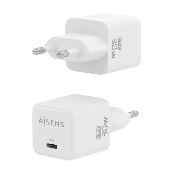 Aisens Cargador GaN 30W USB-C Blanco