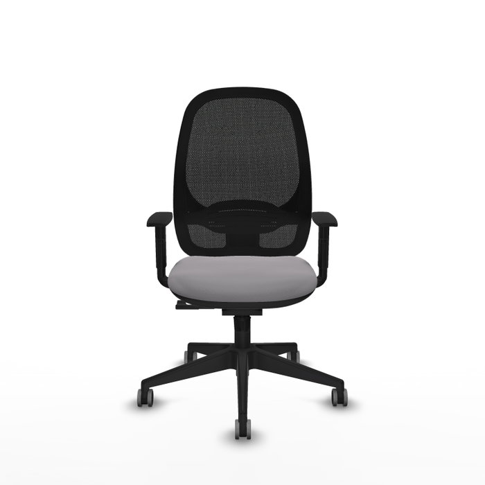 PIQUERAS Y CRESPO Silla de oficina Cilanco con mecanismo Sincro, Gris y Negro