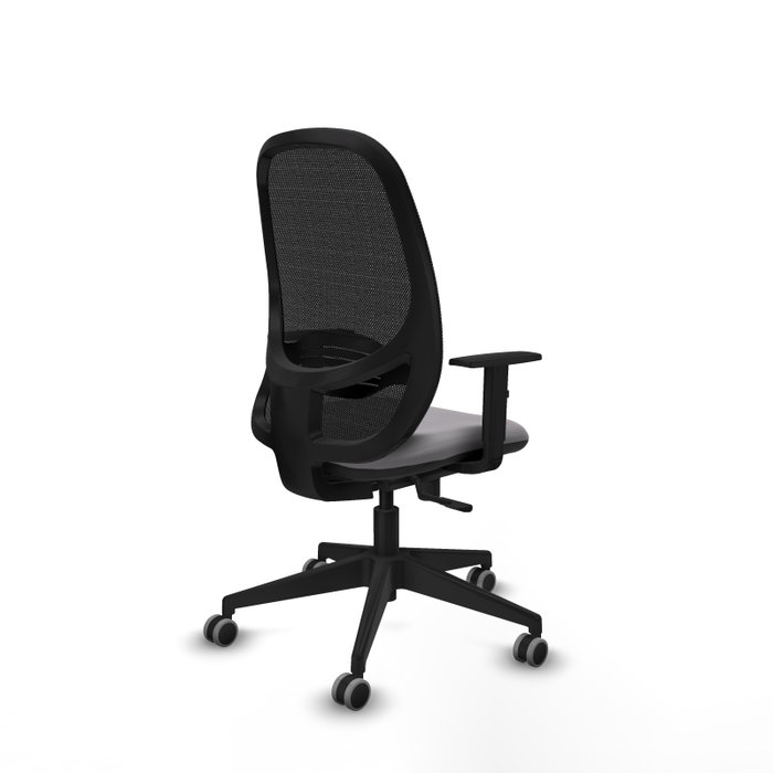 PIQUERAS Y CRESPO Silla de oficina Cilanco con mecanismo Sincro, Gris y Negro