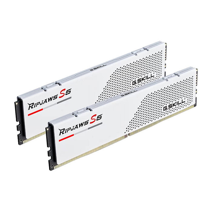 G.Skill Ripjaws S5 F5-6000J2836G32GX2-RS5W Kit de Memoria RAM 64 GB (2 x 32 GB) DDR5 6000 MHz CL28 DIMM para PC