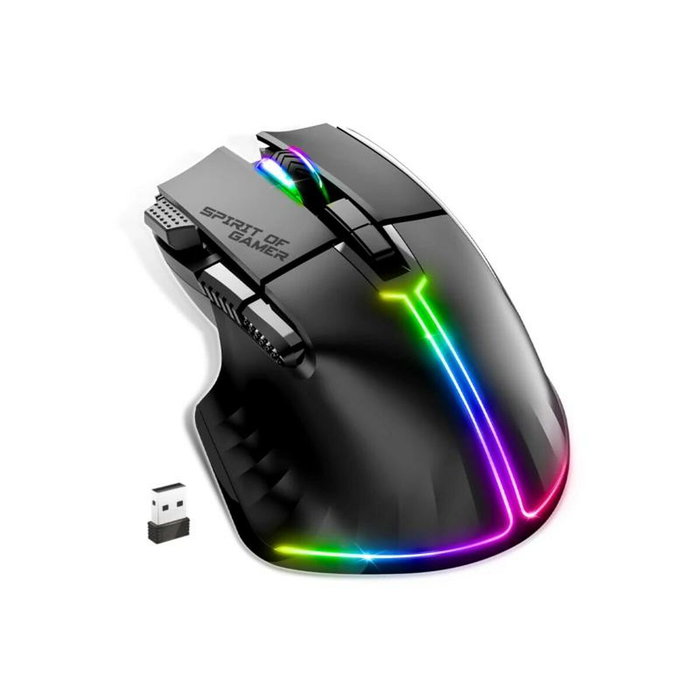 Spirit of Gamer Ratón Inalámbrico Pro M5 Negro