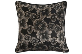 DKD Home Decor Cojín Jaquard Dorado y Negro Gold23