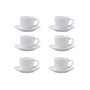 Set 6 Tazas con Plato Porcelana New Renova Quid 9 cL