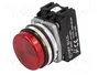 PROMET Lámpara de control LED NEF30 roja