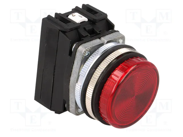 PROMET Lámpara de control LED NEF30 roja
