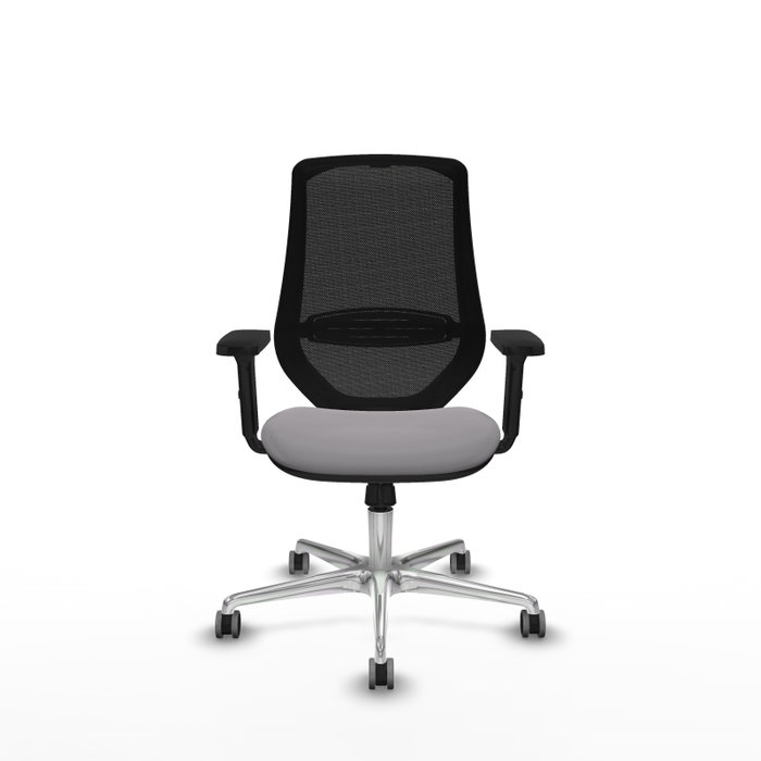 PIQUERAS Y CRESPO Silla de oficina Mardos con Mecanismo Sincro, Gris y Negro