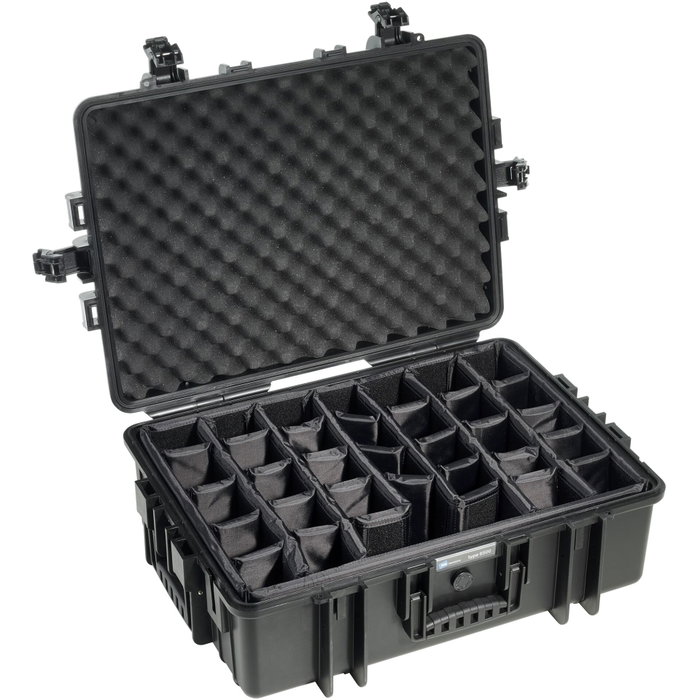 B&W Outdoor Case Type 650 Negro con sistema de divisores B&W Outdoor Case Type 650 Negro con sistema de divisores