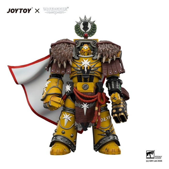 Joy Toy Warhammer Figura Imperial Fists Lord Castellan Evander Garrius, The Tyrant of Cthonia 14 cm Joy Toy Warhammer Figura Imperial Fists Lord Castellan Evander Garrius, The Tyrant of Cthonia 14 cm