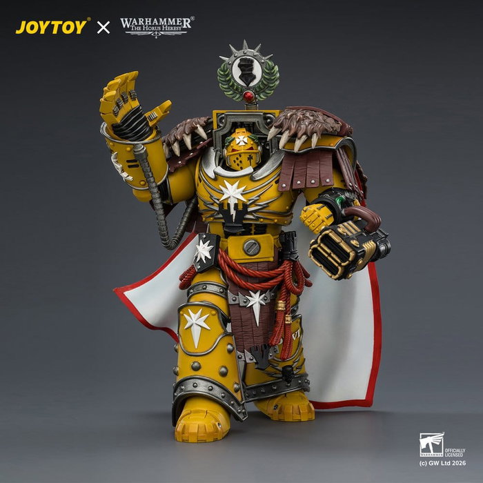 Joy Toy Warhammer Figura Imperial Fists Lord Castellan Evander Garrius, The Tyrant of Cthonia 14 cm Joy Toy Warhammer Figura Imperial Fists Lord Castellan Evander Garrius, The Tyrant of Cthonia 14 cm