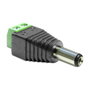 DeLOCK Adaptador de Bloque de Terminales 65487, DC 2.5 x 5.5 mm Macho a 2p, Negro y Verde