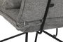 DKD Home Decor Sillon Urban Gris Negro Poliester Metal 78 x 75 x 66 cm