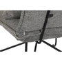 DKD Home Decor Sillón de Poliéster y Metal Gris con Cojín