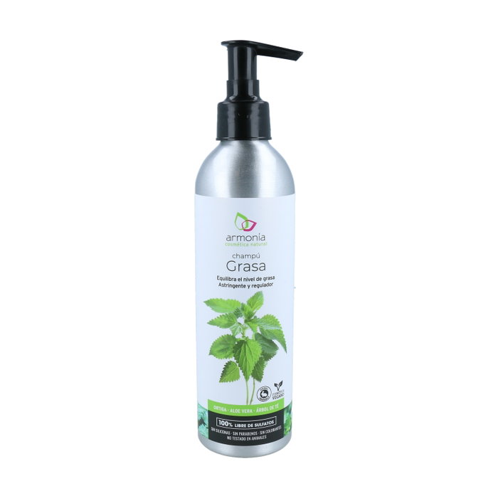 Armonia Champú Antigrasa de Ortiga Sin Sulfatos 250ml - Regula exceso de grasa, Cuero Cabelludo Saludable Armonia Champú Antigrasa de Ortiga Sin Sulfatos 250ml - Regula exceso de grasa, Cuero Cabelludo Saludable