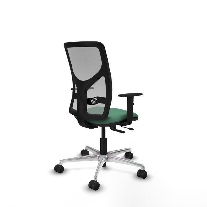 PIQUERAS Y CRESPO Silla de oficina Motilla con mecanismo Sincro/Traslack, Verde esmeralda y Gris PIQUERAS Y CRESPO Silla de oficina Motilla con mecanismo Sincro/Traslack, Verde esmeralda y Gris