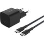 Belkin BoostCharge 25W USB-C con cable de 1m Negro WCA012kq1MBK-B6