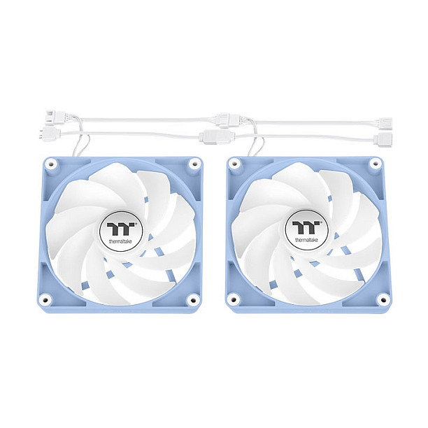 Thermaltake CT120 Hydrangea Blue ARGB Ventilador Inverso 2 Pack