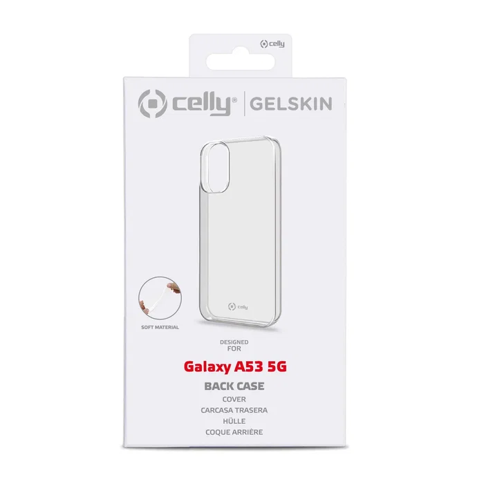 Celly Funda Transparente TPU para Samsung Galaxy A53 5G (6.5") - Resistente a Golpes y Rayones