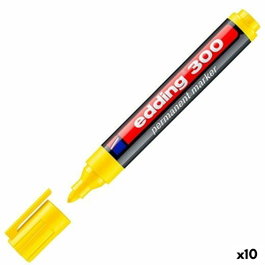 Edding Marcador Permanente 300 Amarillo (Set de 10)
