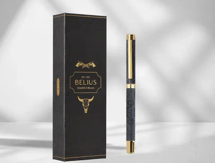 Belius Roller Wild West Aluminio Negro Dorado Tinta Negra Caja Diseño