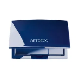 ArtDeco Estuche compacto de plástico vacío para maquillaje Azul con 4 ranuras