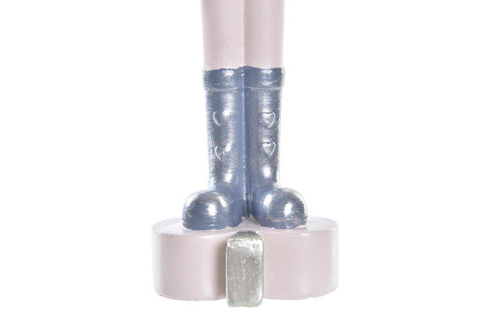 DKD Home Decor Figura Navidad Cascanueces Resina Rosa Blanco 4 x 17 x 4.5 cm DKD Home Decor Figura Navidad Cascanueces Resina Rosa Blanco 4 x 17 x 4.5 cm