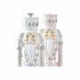 DKD Home Decor Figura Navidad Cascanueces Resina Rosa Blanco 4 x 17 x 4.5 cm