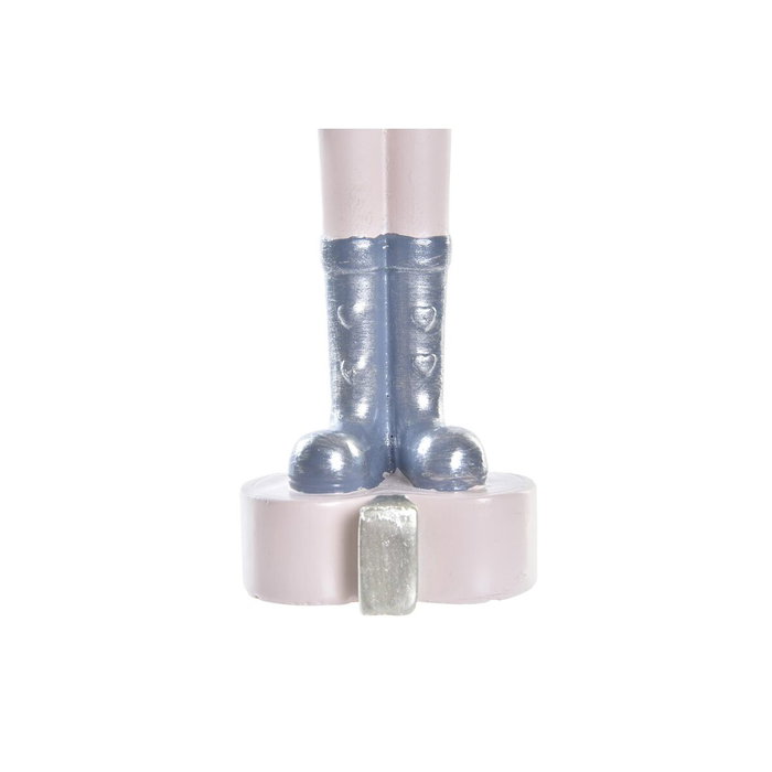 DKD Home Decor Figura Navidad Cascanueces Resina Rosa Blanco 4 x 17 x 4.5 cm DKD Home Decor Figura Navidad Cascanueces Resina Rosa Blanco 4 x 17 x 4.5 cm