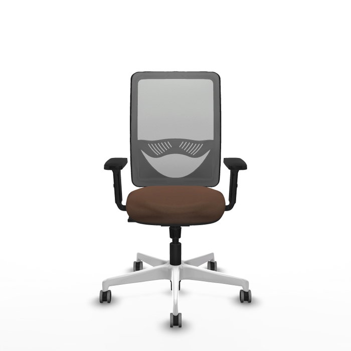 PIQUERAS Y CRESPO Silla de oficina Zulema Marrón y Gris con mecanismo Sincro PIQUERAS Y CRESPO Silla de oficina Zulema Marrón y Gris con mecanismo Sincro