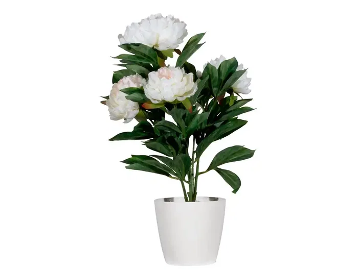Paperflow Flor Artificial Peonia Blanca 55 cm