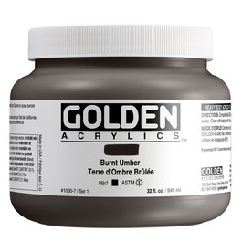Golden Heavy Body Acrílico Tierra Sombra Tostada 946 ml