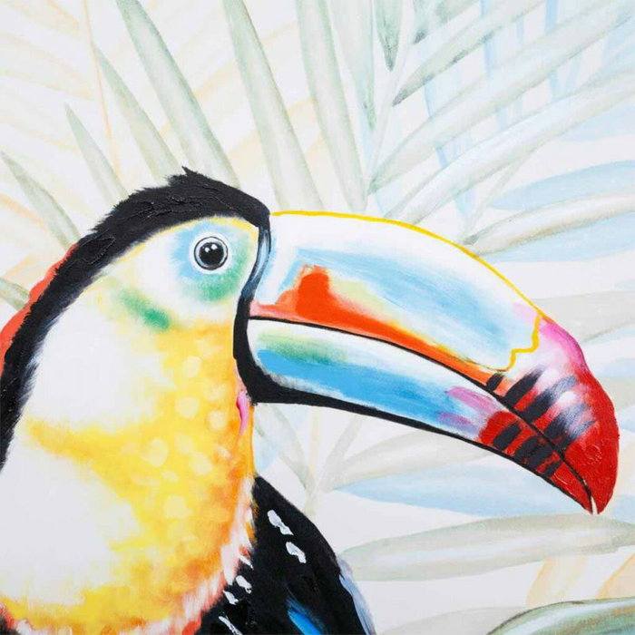 Cuadro Alexandra House Living Toucan Lona Madera de abeto 120 x 3 x 90 cm Cuadro Alexandra House Living Toucan Lona Madera de abeto 120 x 3 x 90 cm