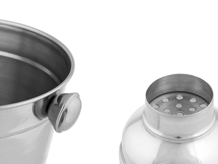 Kinvara Set 5 Piezas Coctel 15.5x17x15.5 cm Acero Inoxidable Plata (Set de 6)