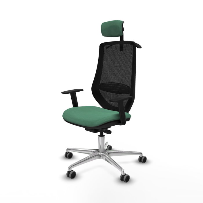 PIQUERAS Y CRESPO Silla de oficina Mardos con mecanismo Sincro/Traslack, Verde esmeralda y Negro PIQUERAS Y CRESPO Silla de oficina Mardos con mecanismo Sincro/Traslack, Verde esmeralda y Negro