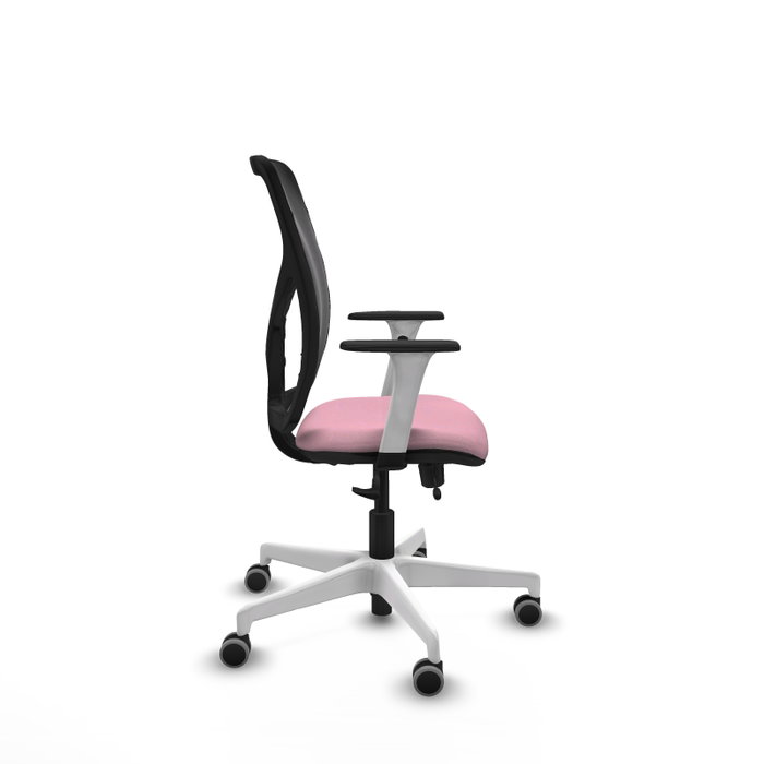 PIQUERAS Y CRESPO Silla de oficina Motilla Rosa y Negro PIQUERAS Y CRESPO Silla de oficina Motilla Rosa y Negro