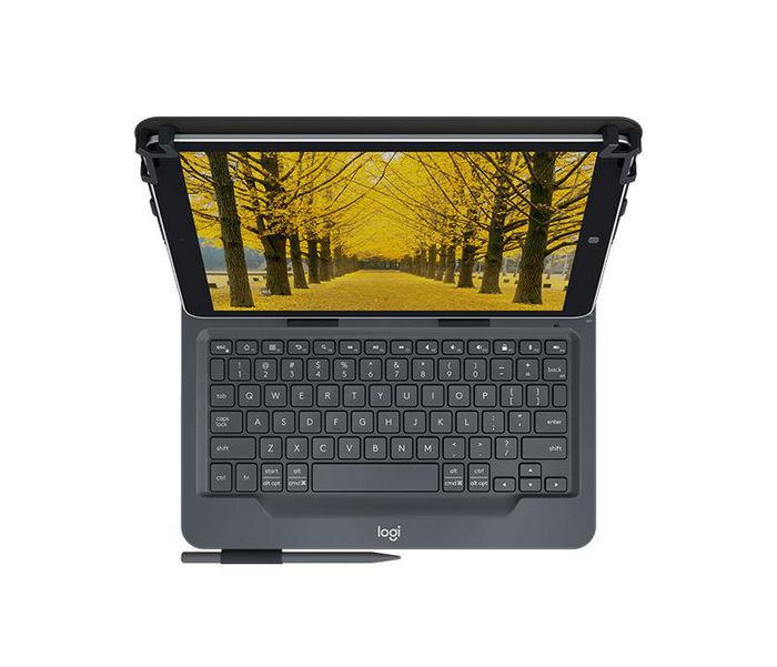 Logitech UNIVERSAL FOLIO - Funda Teclado Bluetooth para Tabletas de 9-10 Pulgadas (iPad, Android, Windows)
